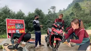 Replacing the sprocket and chain set on a manual transmission motorcycle