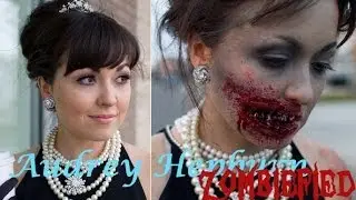 Audrey Hepburn then turned Zombie Makeup Tutorial!