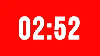 2 Minute 52 Second Timer With Alarm Without Music