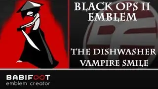 COD Black Ops 2 Emblem Tutorial  - The Dishwasher Vampire Smile