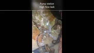 High flow leak sealing success by Waterstop Solutions