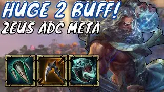 HUGE BUFF MAKES ZEUS AN ADC | Smite Season 8 Conquest | 40% Attack speed for free?
