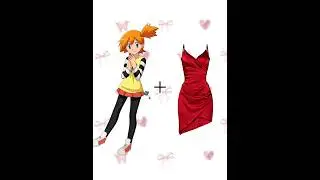 misty in red party dress&hearts;️ #trend #pokemon #animeedit #anime #shortsfeed #edit #pokemonedit #dress