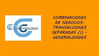 COMBINACIONES DE NEGOCIOS: TRANSACCIONES SEPARADAS (I) – GENERALIDADES