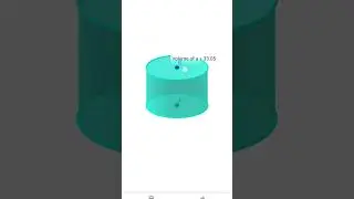 Volume of a Cylinder VISUALIZED! | GeoGebra 3D Magic #MathShorts #Geometry #GeoGebra #LearnMath