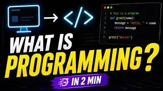 What is Computer Programming, Programming Language ? Explained in 2 Minutes
