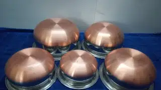 Stainless Steel Copper Bowls 5Piece Set#copperbowls#kitchenbowls