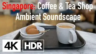 Singapore - Coffee & Tea Shop - Ambient Soundscape | 4K HDR with Binaural Audio
