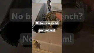 Removing Faucet Mounting Nuts Without a Basin Wrench #diy #plumbing #tools