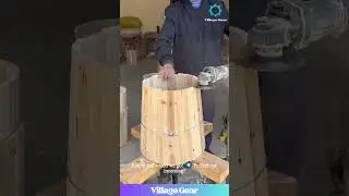 This Barrel Making Process is Oddly SATISFYING! 🤩 Wood ASMR! #oddlysatisfying  #woodworking #crafts