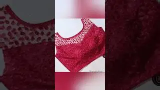 Transparent Net blouse Front Neck design Cutting and Stitching #shortvideo  #blouse