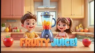 Fruit Juice Nursery Rhymes for Children | Fun Learning Fruit Song for Kids