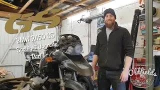 Restoring a BMW R1150GS - Spotlight Upgrade Part1 - Oldfields DIY Motorcycle Garage