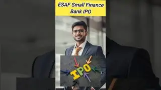 ESAF Small Finance Bank IPO 🤑 IPO listing allotment date and news🔥 stock Market #shorts