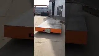 Trackless electric flat car