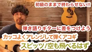アコギ始めたらこの動画から是非！[スピッツ / 空も飛べるはず]