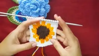 Very Easy Knitting Pattern Beautiful |Sunflower Knitting Graph Pattern | Easy Sweater,Cap Pattern 