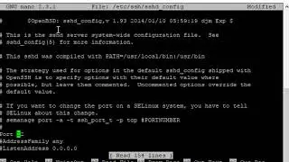 change ssh port centos