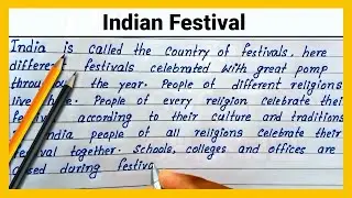 Indian Festival English Paragraph Write English essay on Indian Festival |How to write English essay