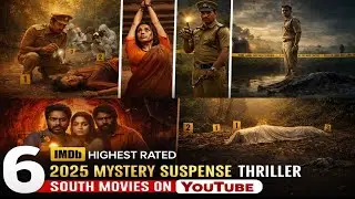 Top 6 South Mystery Suspense Thriller Movies In Hindi | South New Investigation Thriller Movies