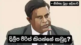 දිලීප පීරිස් කියන්නේ කවුද? #Dileepa Peiris #Additional Solicitor General - නීතිඥ චූලා අදිකාරි