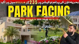 Dream 3-Bed PARK FACING VILLA Alert! 235 Sqyard &bull; PRECINCT 27 | BAHRIA TOWN KARACHI