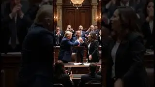 Chaos in Parliament &ndash; Trump, Biden, and Harris Face Off! #americanpolitician #tranding