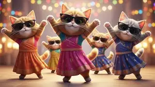 बिल्ली डांस | Cutest Cat videos funny dance🤣💃Dance Videos for cats #funny #dancingcat #cat #cute: