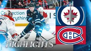Winnipeg Jets vs. Montr&eacute;al Canadiens - Game Highlights