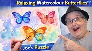 Watercolour Butterflies & Joe&rsquo;s Puzzle 🎨  Relaxing Painting Process  Satisfying Art