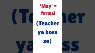 Can vs May | What&rsquo;s the Difference? | English Grammar for Beginners #shorts