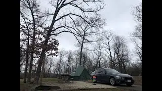 Spring Camping at Washington State Park in DeSoto, Missouri