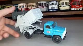 обзор модели от  авд  газ 53   53м   мусоровоз  1/43