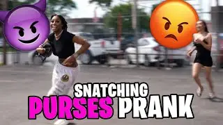 SNATCHING PURSES IN THE HOOD WITH @Prettygirlchaz !! *GONE WRONG *