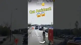 #shorts WTF😱 Car Accident Found on Google Maps & Google Earth #shortvideo
