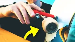 SATiSFYiNG NEW SKATE SETUP + TRICKS!!