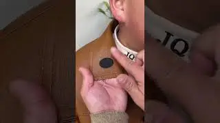 Easy LeatherJacket Fix &DIY Patch Customization | Quick Collar Repair Trick#ytshorts#viral#trending
