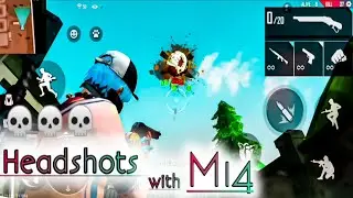 Unbelievable Headshots With M14 | Free Fire | Garena | R2 Gamer | TrainingRoom|M14 |OverpowerPlaying