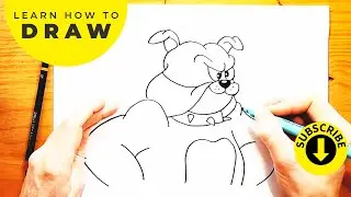 🐶✏ How to draw Spike from Tom and Jerry | Draw along and drawing tips 🐶✏
