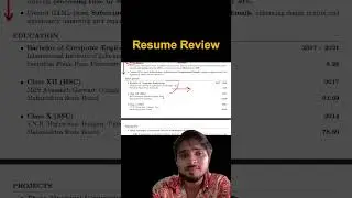 Resume Review | AI | Tech | Coding