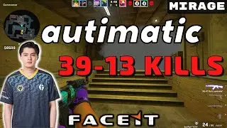 CSGO POV autimatic (39-13) Mirage 𝙒𝙞𝙣 (16-9) / Faceit 20.12.2022