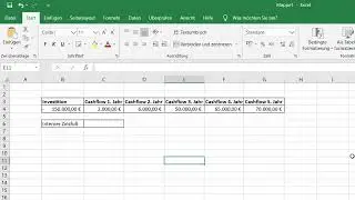 Excel: Internen Zinsfuß berechnen – IRR