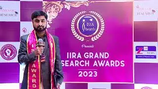 Dr. Yawer Abbas Khan, Electrical Engineering, shared his experience of IIRA 2023