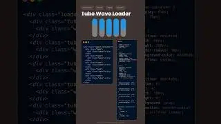 Tube Wave Loader with HTML and CSS | CSS Animation
