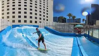 X4 Insta360 Las Vegas Surf Planet Hollywood Resort FlowRider Water Attraction Ride 8k 2024