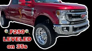 CHROME is Still CLASSY! 2021 Ford F250 Covert Edition Rapid Red Candy 🍭 Leveled on 35s