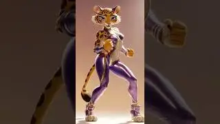 GLAM BODY-ISOLATION DANCE ANTHRO CAT Noora #shorts