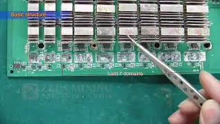 Antminer S19 pro hash board online repair tutorial video explanation - ZMRC Antminer repair course
