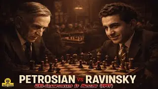 Grigory Ravinsky vs Tigran Petrosian♟️URS-Championship Sf Moscow 1947 -  Early Soviet Masterpiece