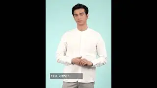 Stylistico Casual Linen Plain Solid Pure Cotton Full Sleeves with Mandarin Collar Shirt for Men